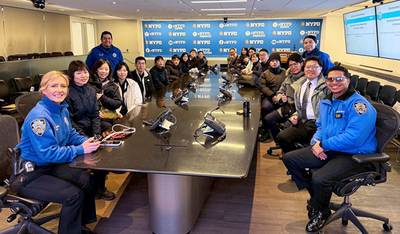 中央警察大學學生參訪交流團參訪紐約市警察局（NYPD）